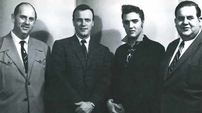 01.12.1955 - Col. Tom Parker - Eddy Arnold - Elvis - Steve Sholes