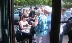 Andrang an der Kasse