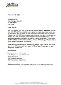 Bestätigung aus Memphis