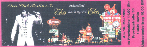 16.05.1998 - That´s The Way It Is