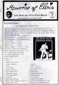 Memories Of Elvis - Nr. 7