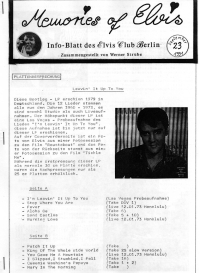 Memories Of Elvis - Nr. 23