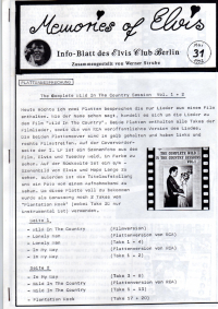 Memories Of Elvis - Nr. 31